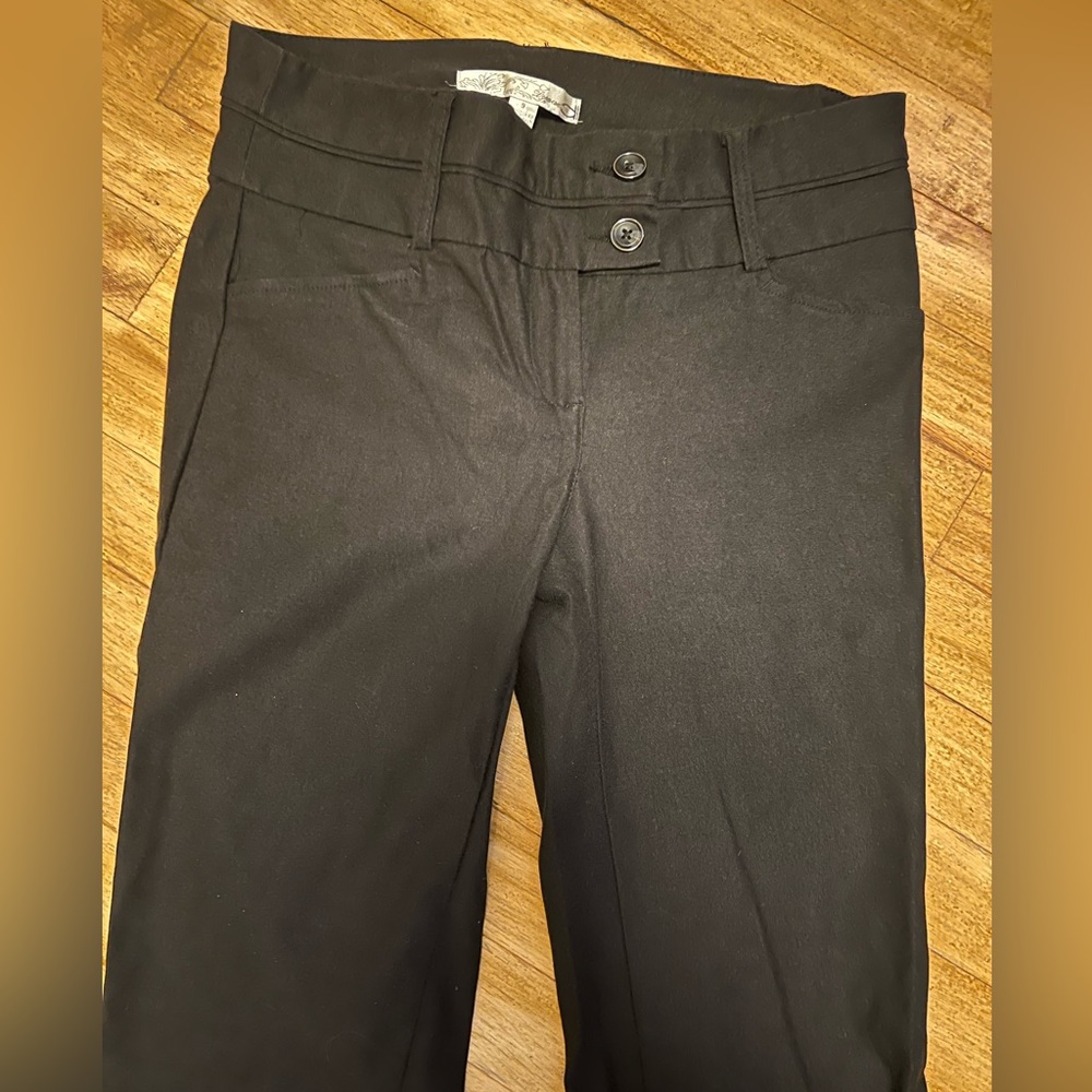 Dynamite, Size 4 black dress pants with cute wrap buttons in the front.